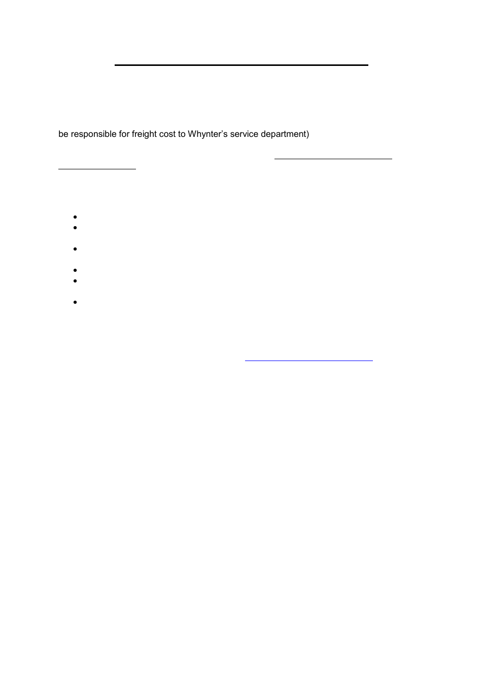 One year limited warranty | Whynter BR-125SD User Manual | Page 11 / 11