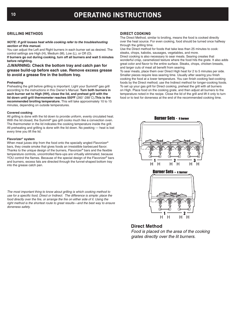 Operating instructions | weber D6 User Manual | Page 10 / 28