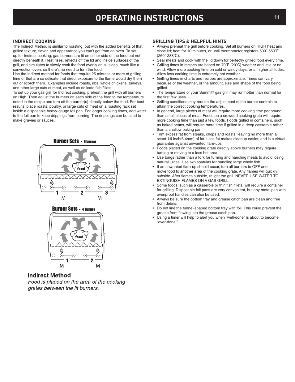 Operating instructions | weber D6 User Manual | Page 11 / 28