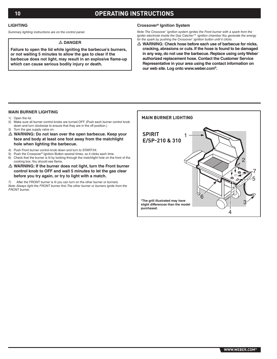 Operating instructions | weber 89527 User Manual | Page 10 / 40