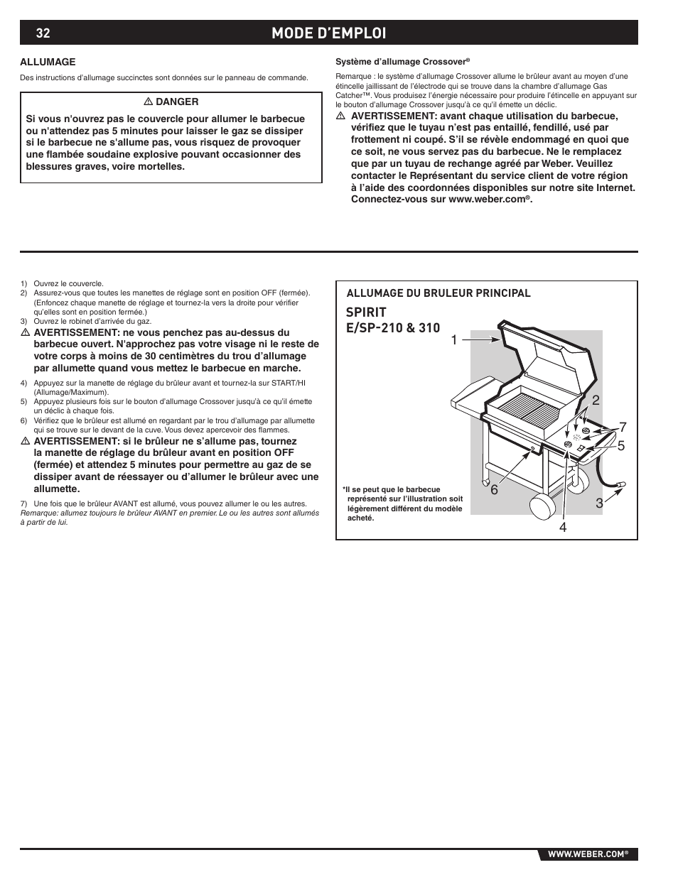 Mode d’emploi | weber 89527 User Manual | Page 32 / 40