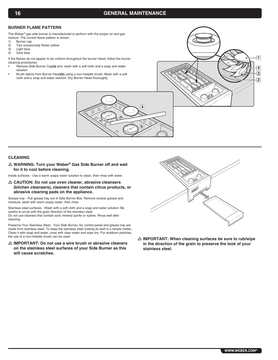 General maintenance | weber 56070 User Manual | Page 16 / 44