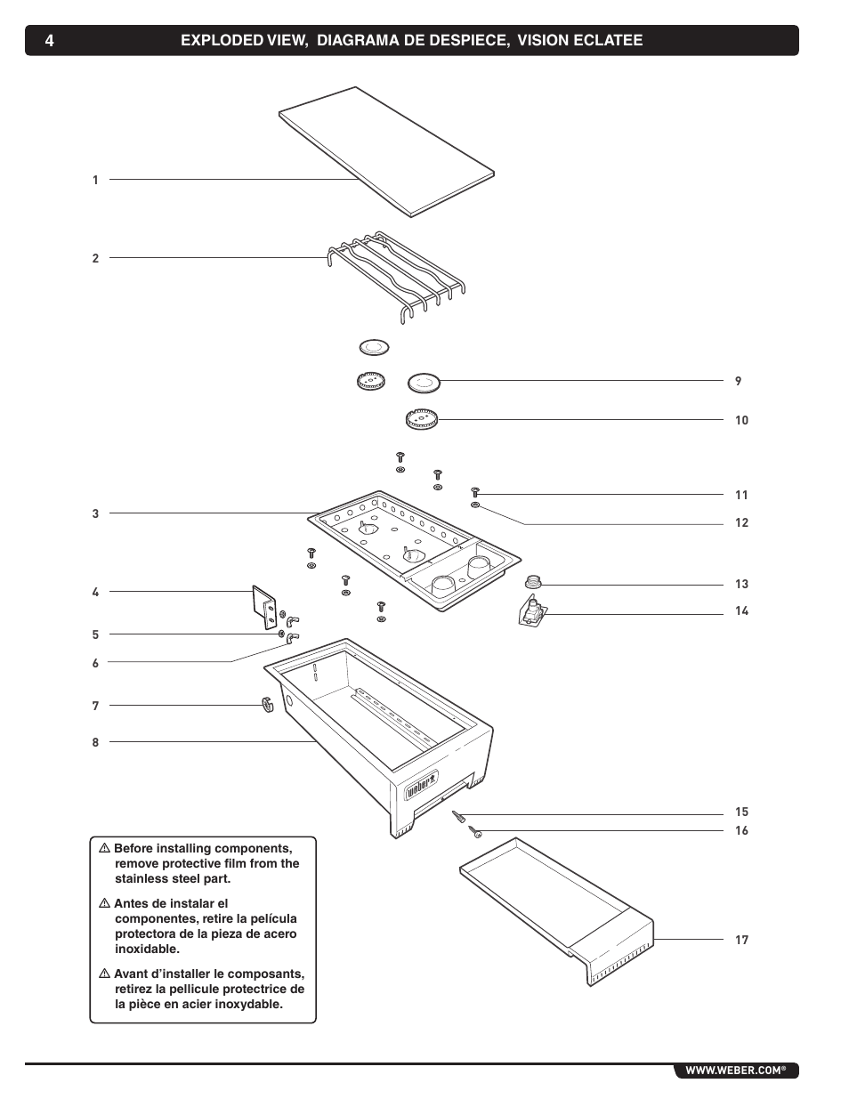 weber 56070 User Manual | Page 4 / 44