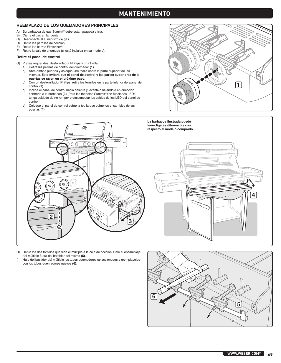 Mantenimiento | weber Summit 56206 User Manual | Page 69 / 108