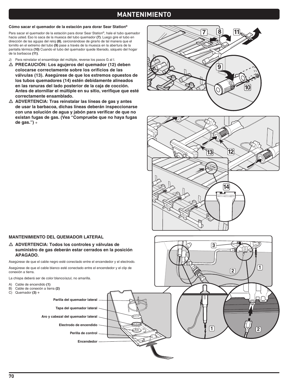 Mantenimiento | weber Summit 56206 User Manual | Page 70 / 108