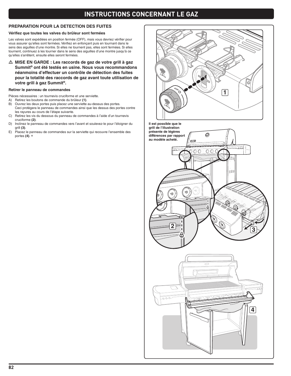 Instructions concernant le gaz | weber Summit 56206 User Manual | Page 82 / 108
