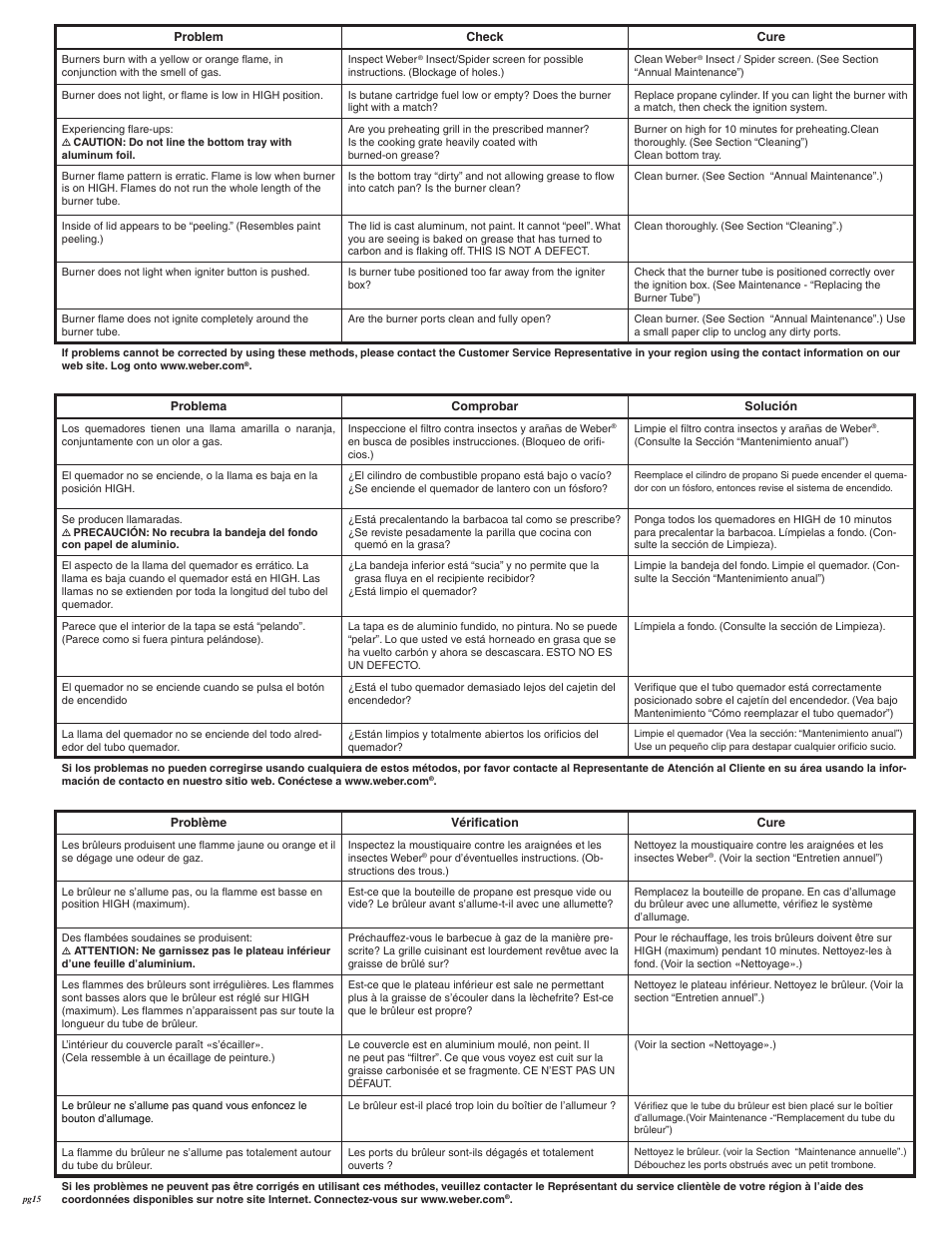weber 41894 User Manual | Page 15 / 16