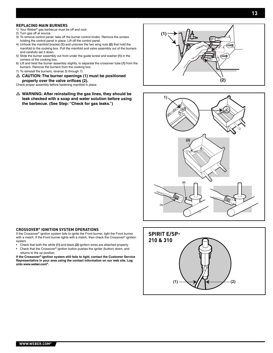 weber SP - 210 User Manual | Page 13 / 40