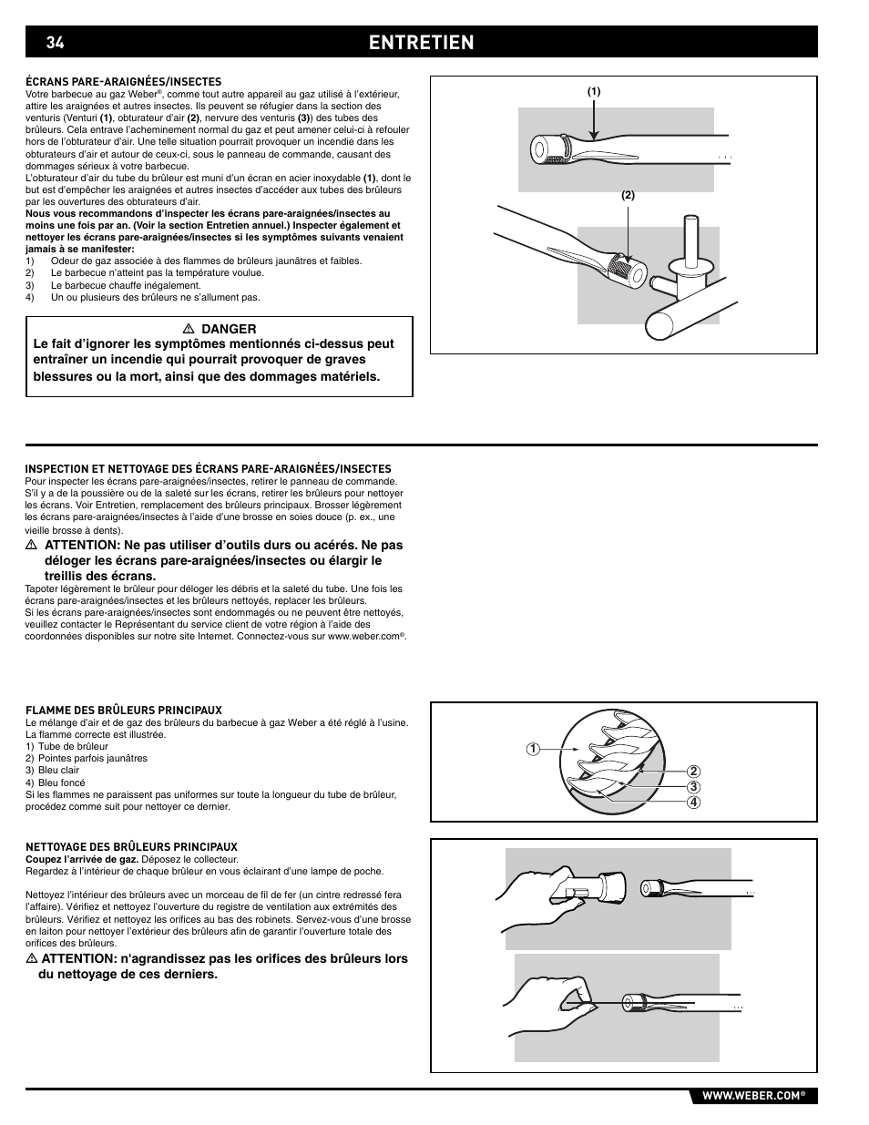 Entretien | weber SP - 210 User Manual | Page 34 / 40