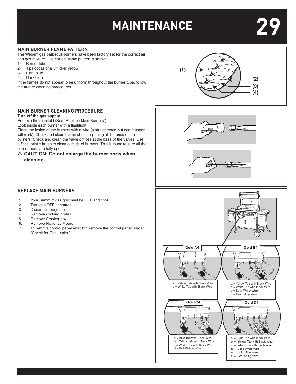Maintenance | weber 38044 User Manual | Page 29 / 32