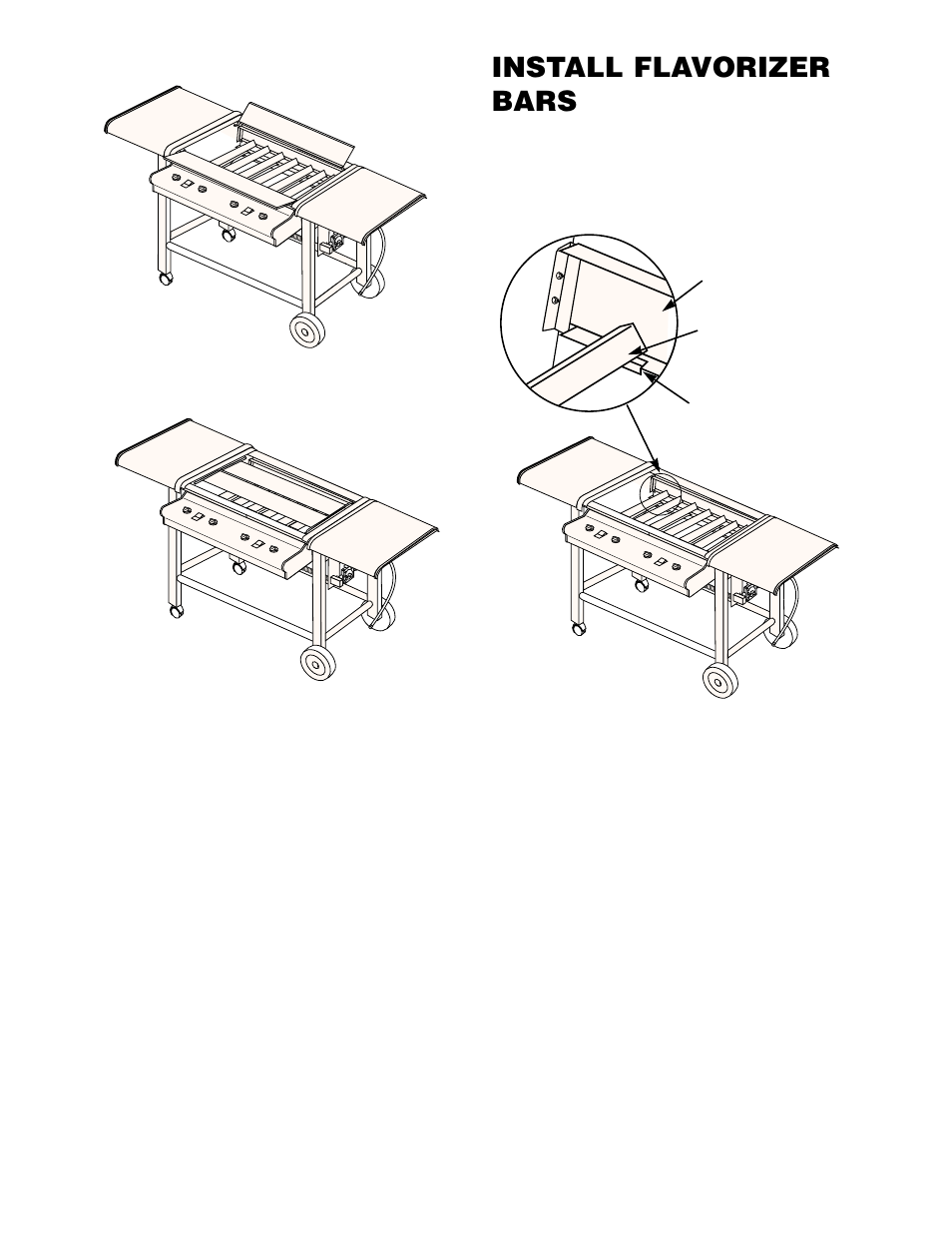 Install flavorizer bars | weber 600 User Manual | Page 5 / 20