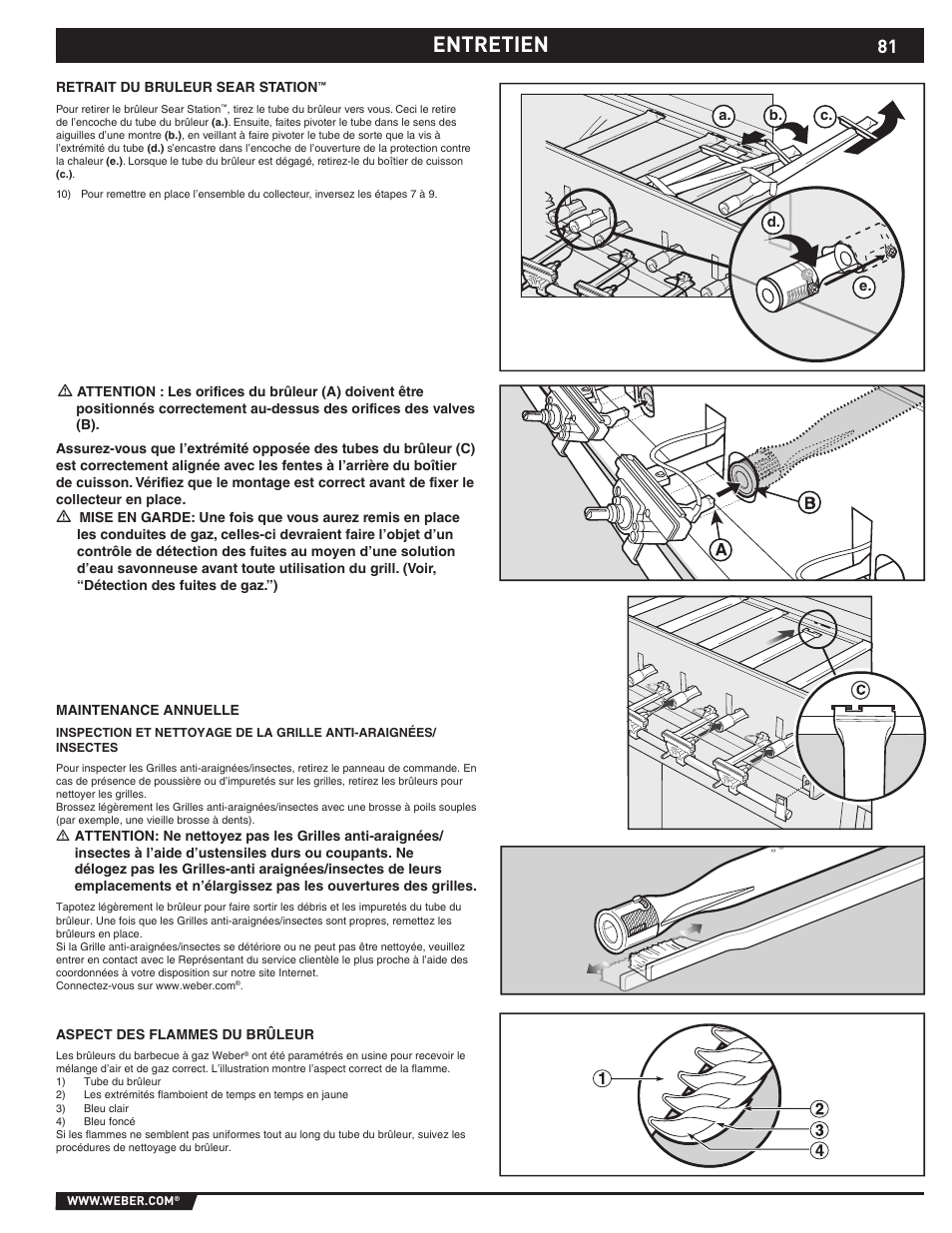 Entretien | weber S-470TM User Manual | Page 81 / 84