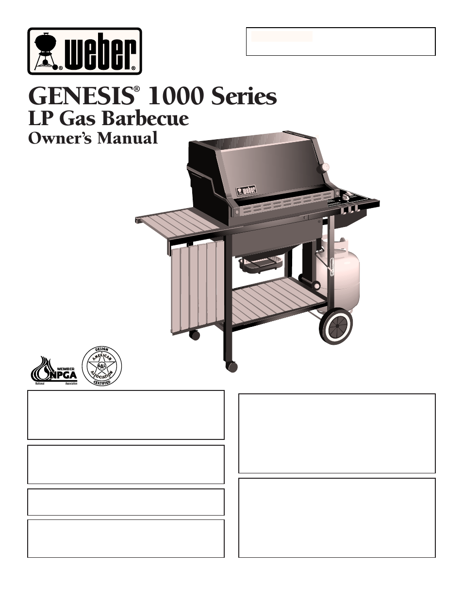 weber GENESIS 1000 User Manual | 36 pages