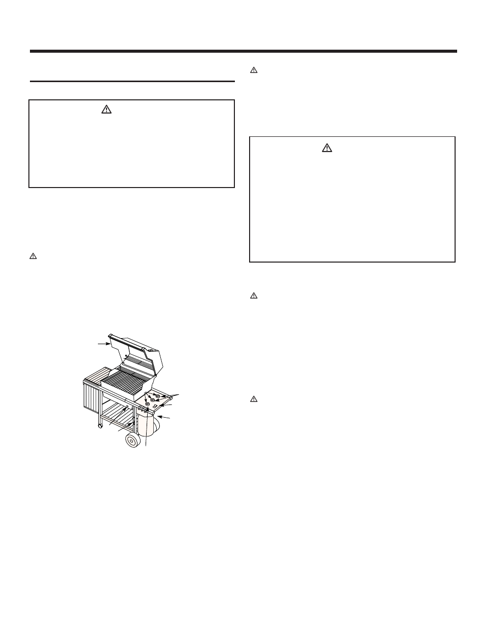 Operating instructions, Lighting, Crossover ignition system | To extinguish, Ƽdanger | weber GENESIS 1000 User Manual | Page 23 / 36