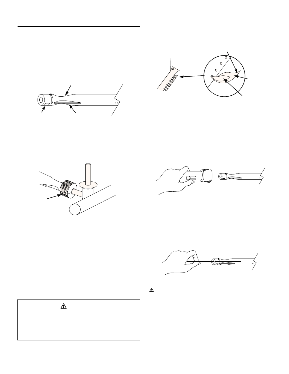 General maintenance, Weber spider stopper guards, Main burner flame pattern | Main burner cleaning procedure, Replacing main burners, Ƽdanger | weber GENESIS 1000 User Manual | Page 30 / 36