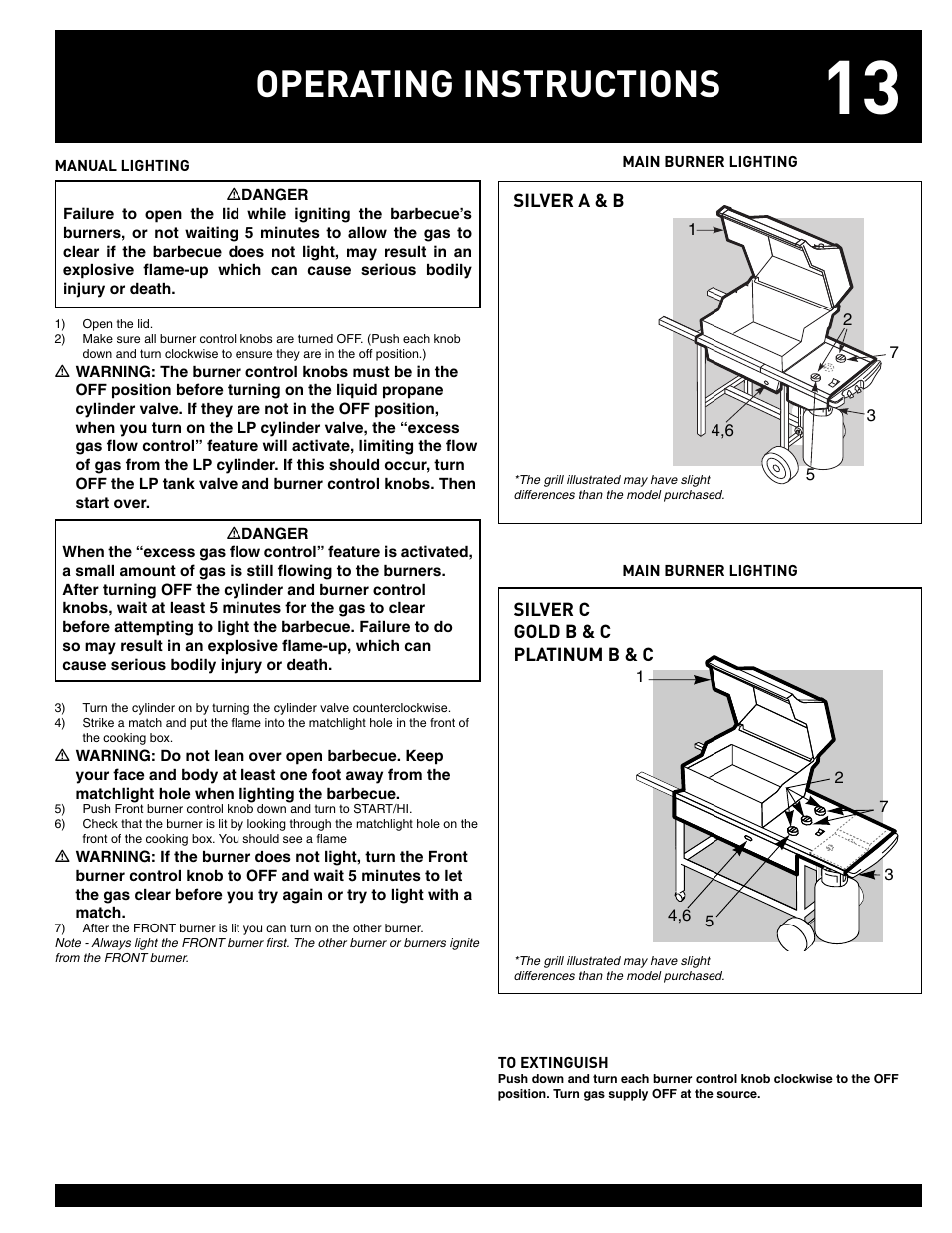 Operating instructions | weber 55826 User Manual | Page 13 / 20