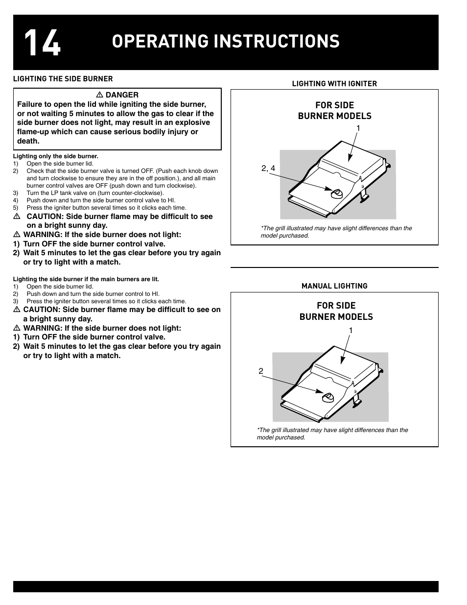 Operating instructions | weber 55826 User Manual | Page 14 / 20