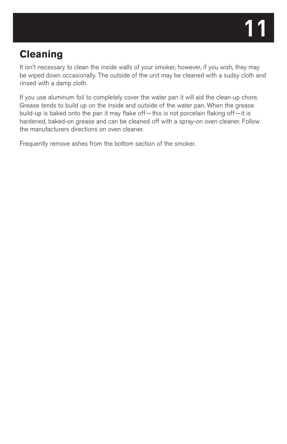 weber SMOKEY MOUNTAIN COOKER 63230 User Manual | Page 11 / 28