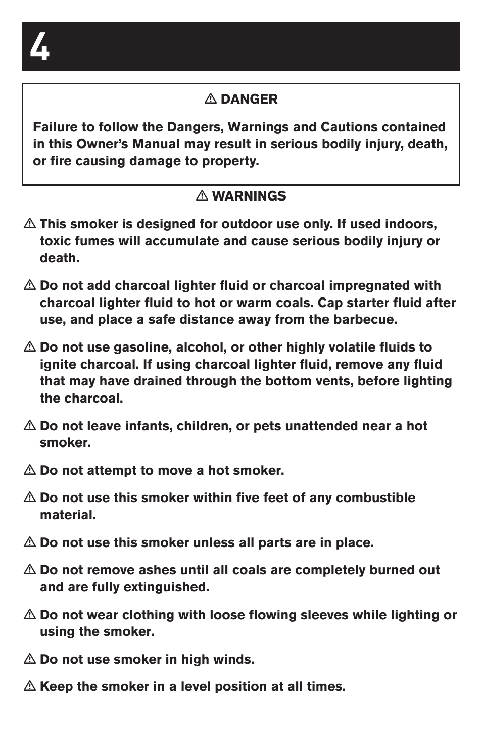 weber SMOKEY MOUNTAIN COOKER 63230 User Manual | Page 4 / 28