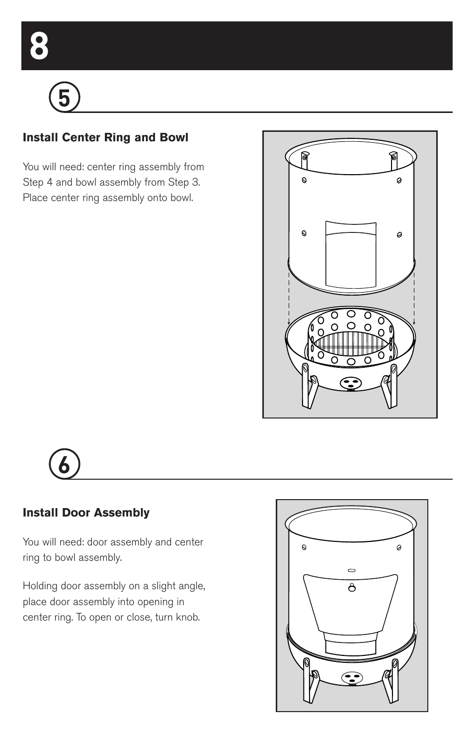 weber SMOKEY MOUNTAIN COOKER 63230 User Manual | Page 8 / 28