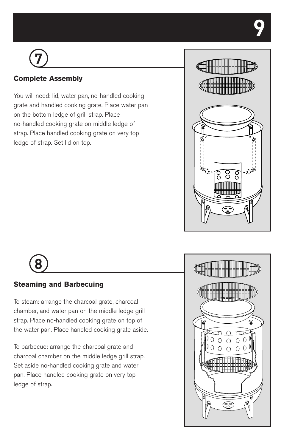 weber SMOKEY MOUNTAIN COOKER 63230 User Manual | Page 9 / 28