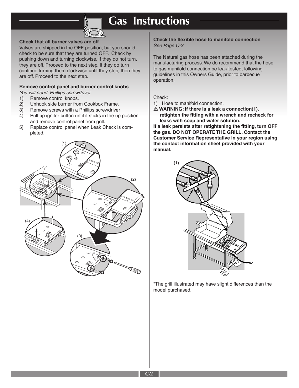 Gas instructions | weber 55554 User Manual | Page 21 / 29