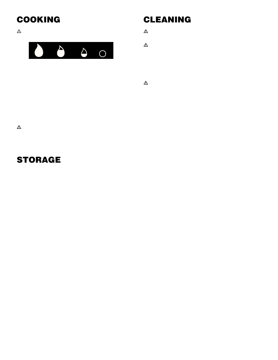 Cooking, Storage, Cleaning | weber 450 User Manual | Page 8 / 16