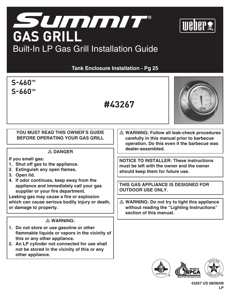 weber S-660TM User Manual | 32 pages