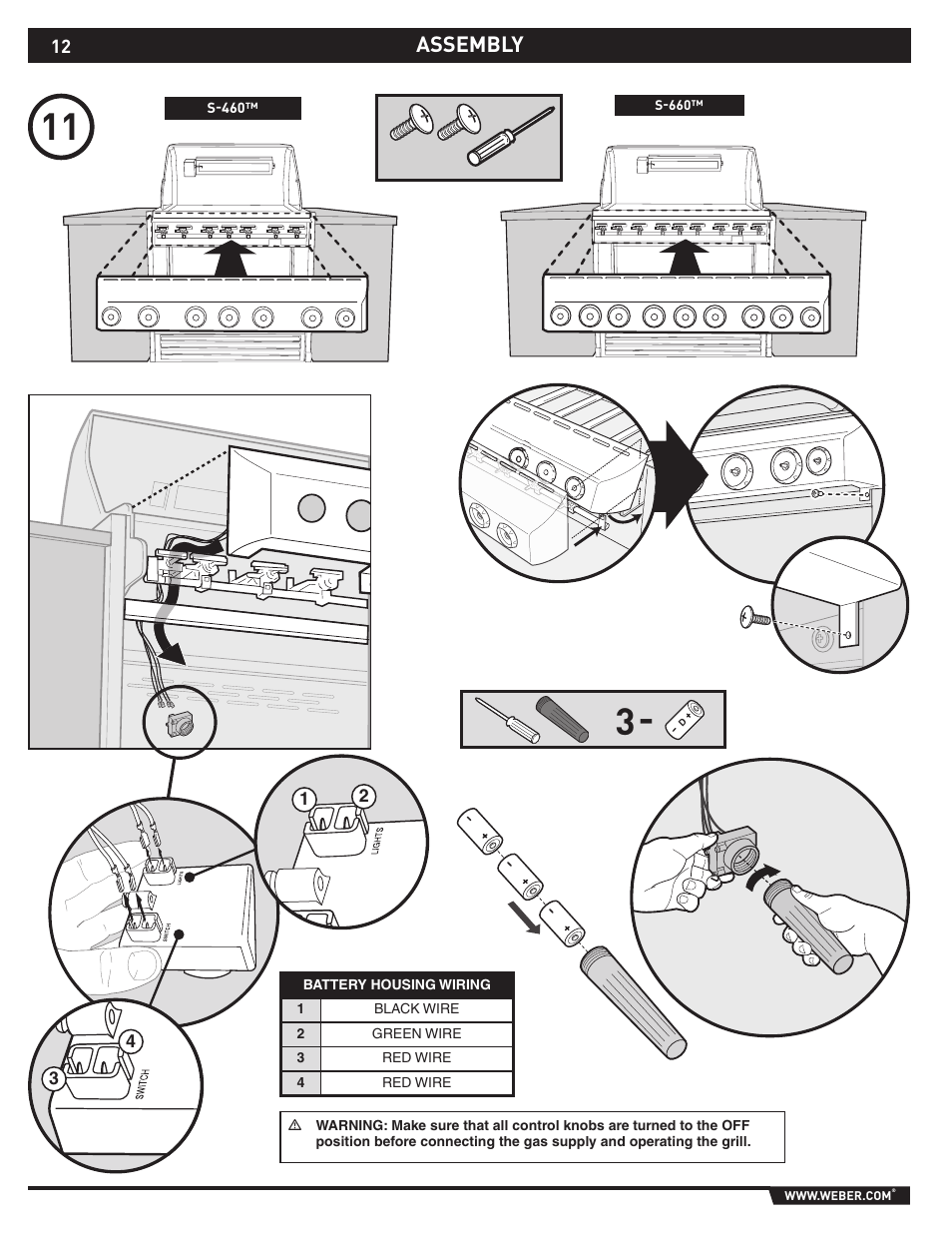 Assembly | weber S-660TM User Manual | Page 12 / 32