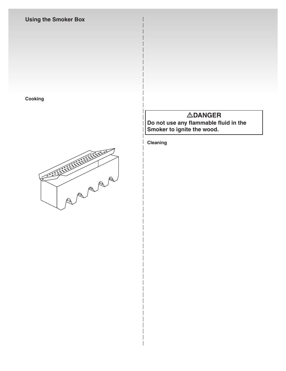Using the smoker box, Ƽdanger | weber Genesis Platinum C User Manual | Page 22 / 30
