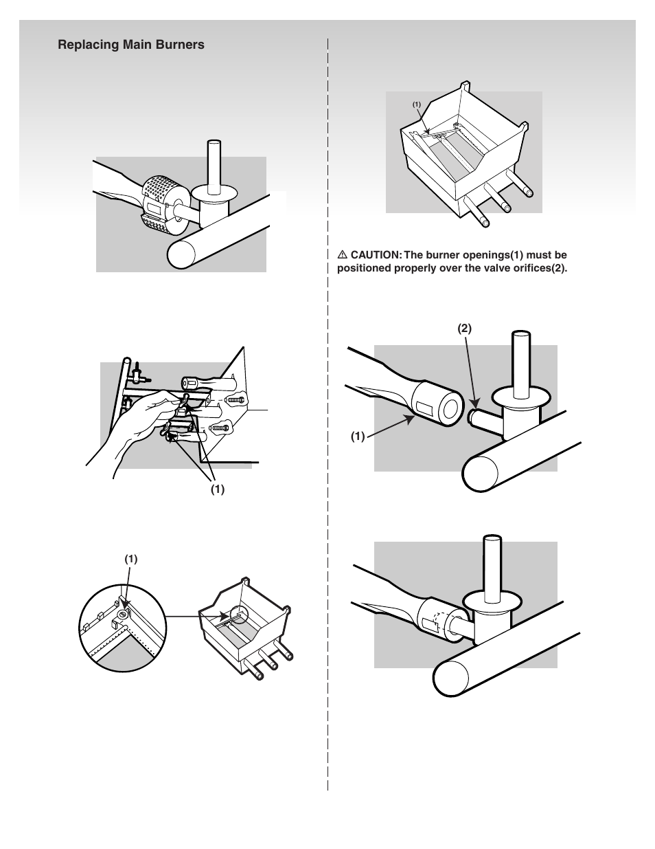 Replacing main burners | weber Genesis Platinum C User Manual | Page 25 / 30