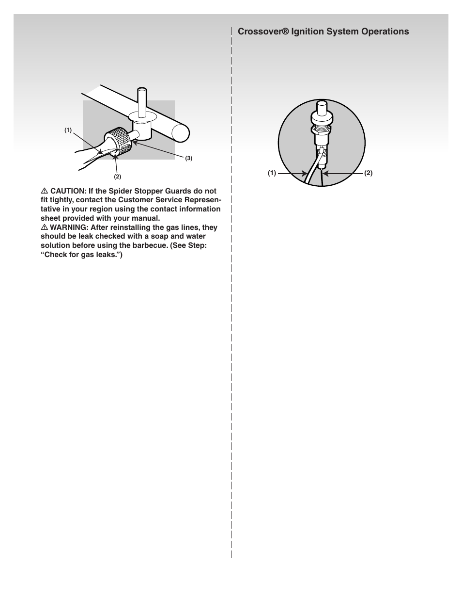 Crossover® ignition system operations | weber Genesis Platinum C User Manual | Page 26 / 30