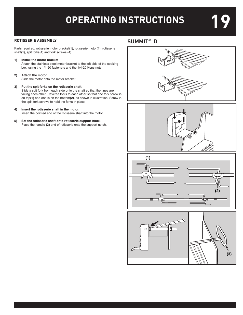 Operating instructions | weber SUMMIT User Manual | Page 19 / 32