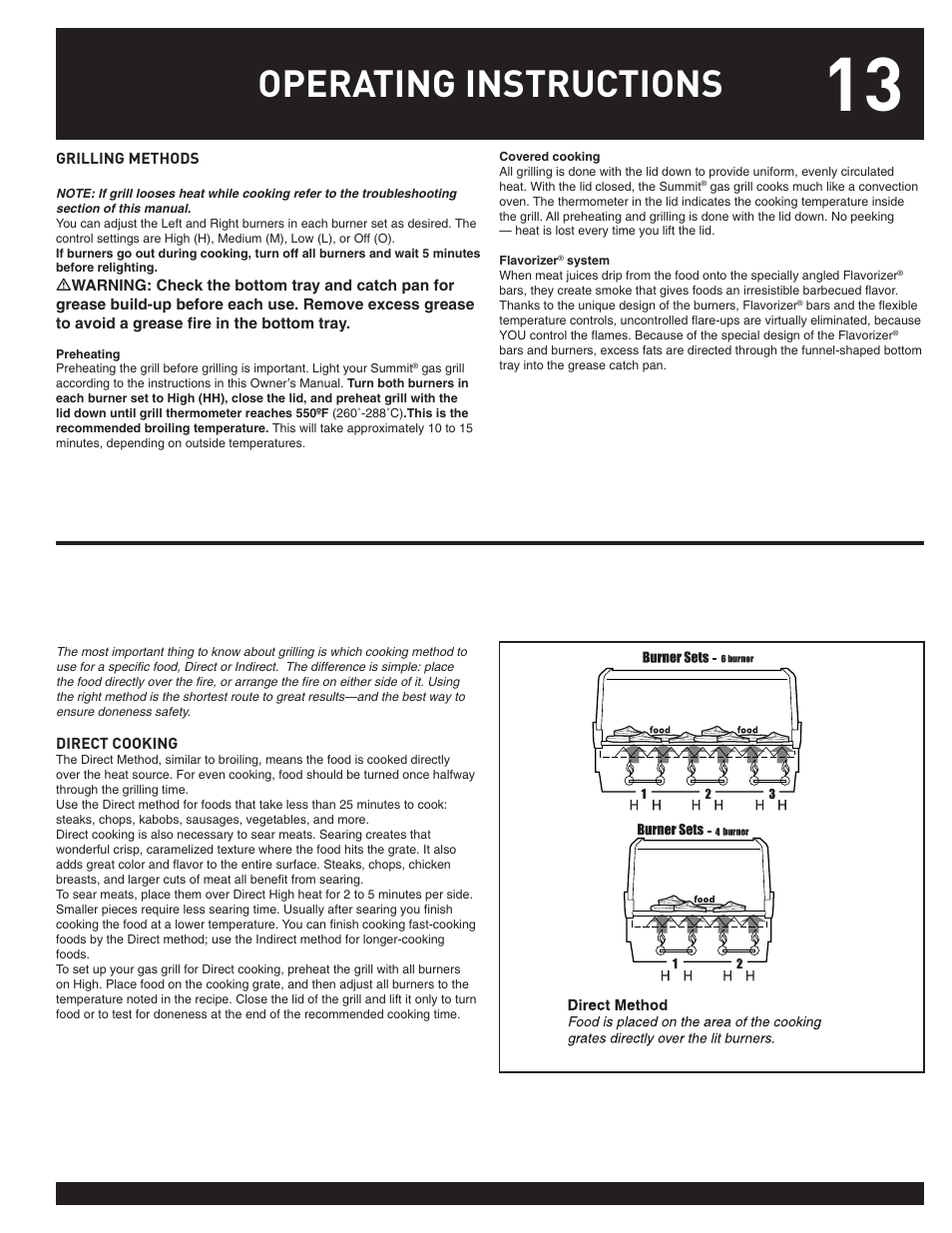 Operating instructions | weber 38026 User Manual | Page 13 / 36