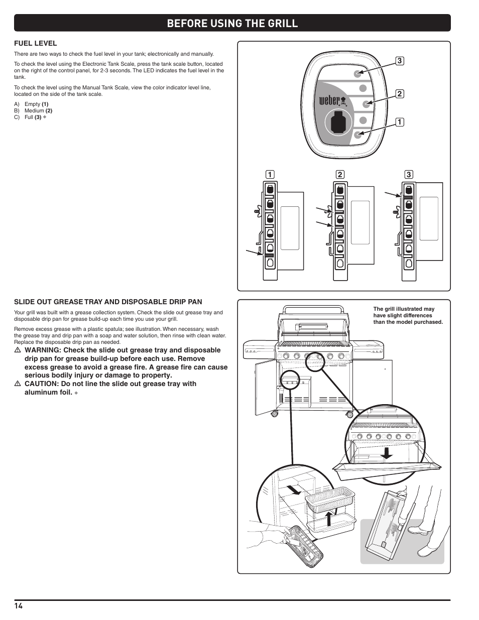 Before using the grill | weber Summit 56214 User Manual | Page 14 / 84