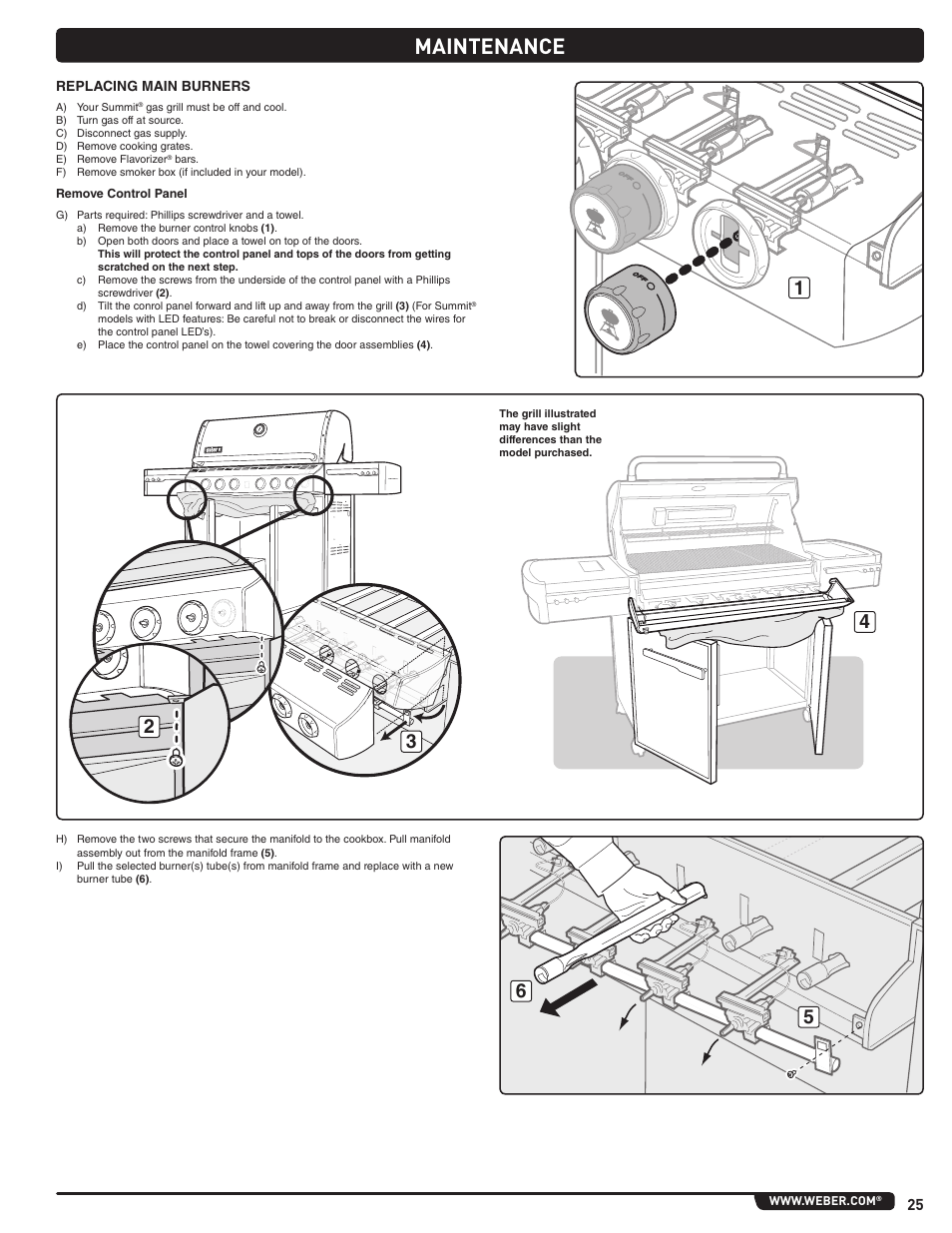 Maintenance | weber Summit 56214 User Manual | Page 25 / 84
