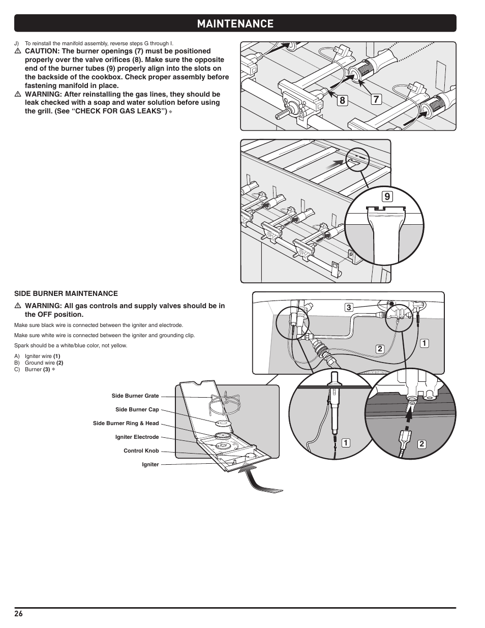 Maintenance | weber Summit 56214 User Manual | Page 26 / 84