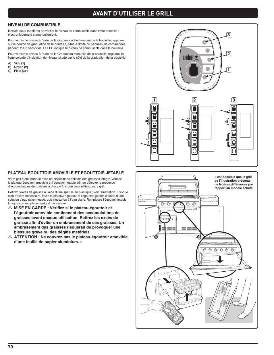 Avant d’utiliser le grill | weber Summit 56214 User Manual | Page 70 / 84