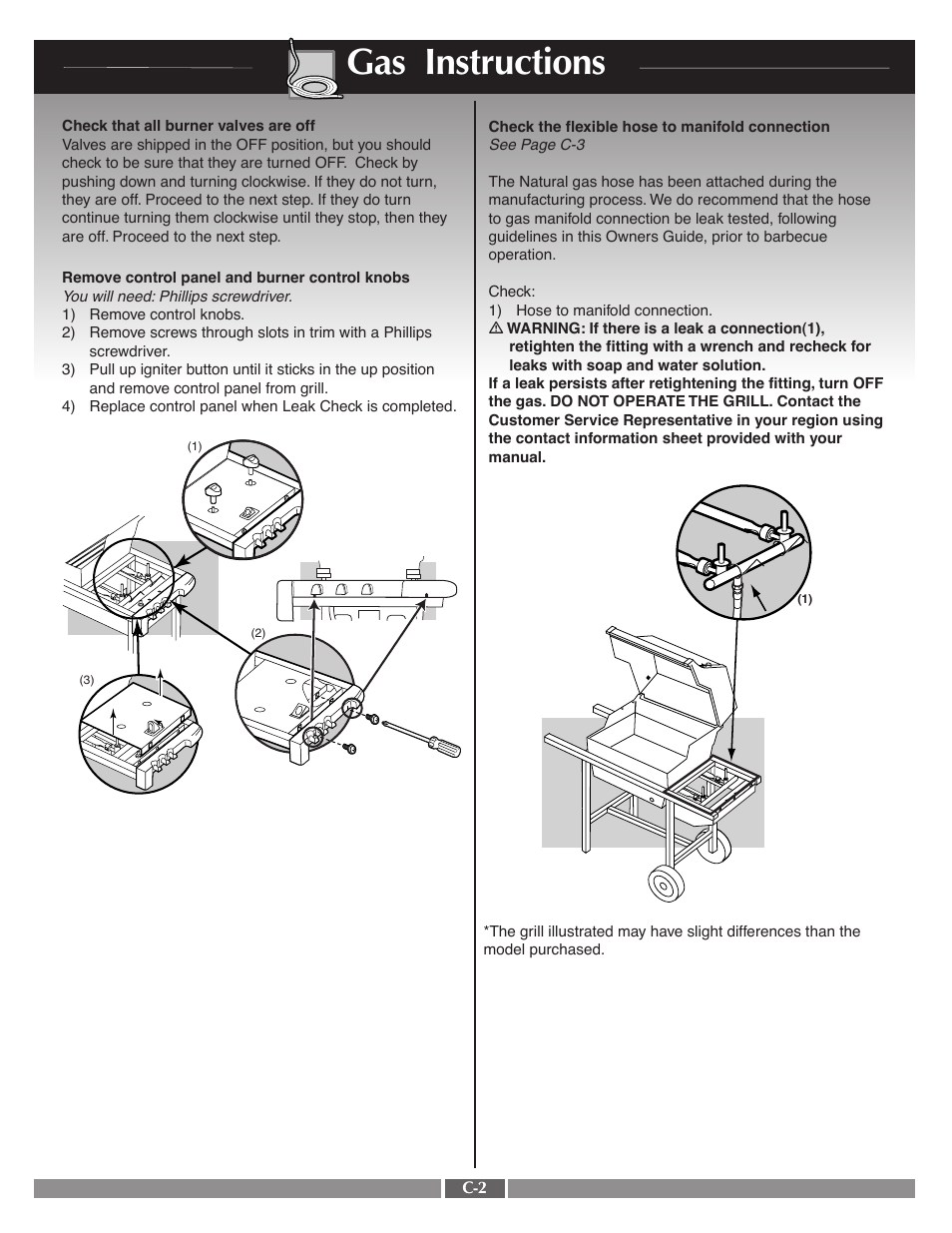 Gas instructions | weber 55548 User Manual | Page 19 / 25