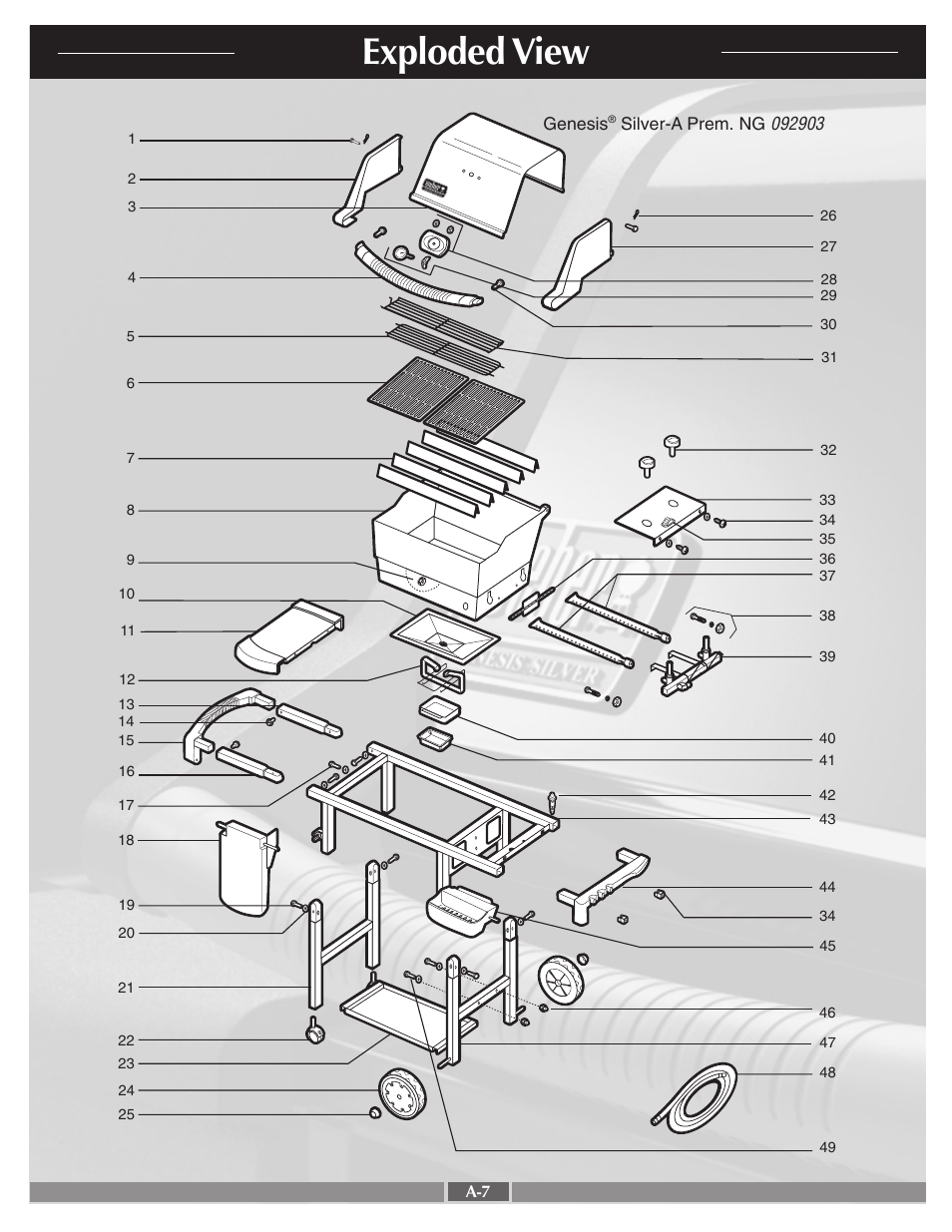 Exploded view | weber 55548 User Manual | Page 7 / 25