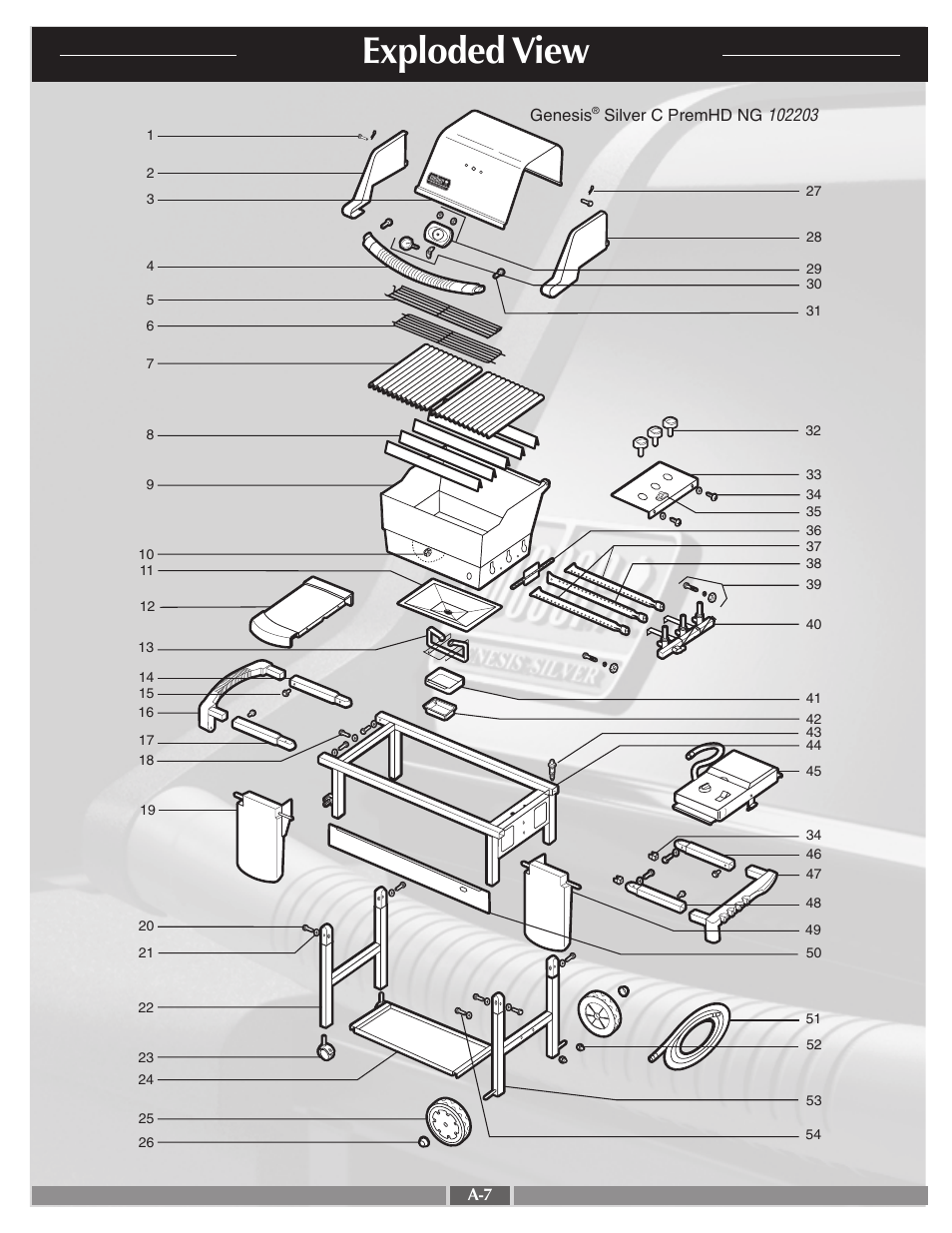 Exploded view | weber 55768 User Manual | Page 7 / 29