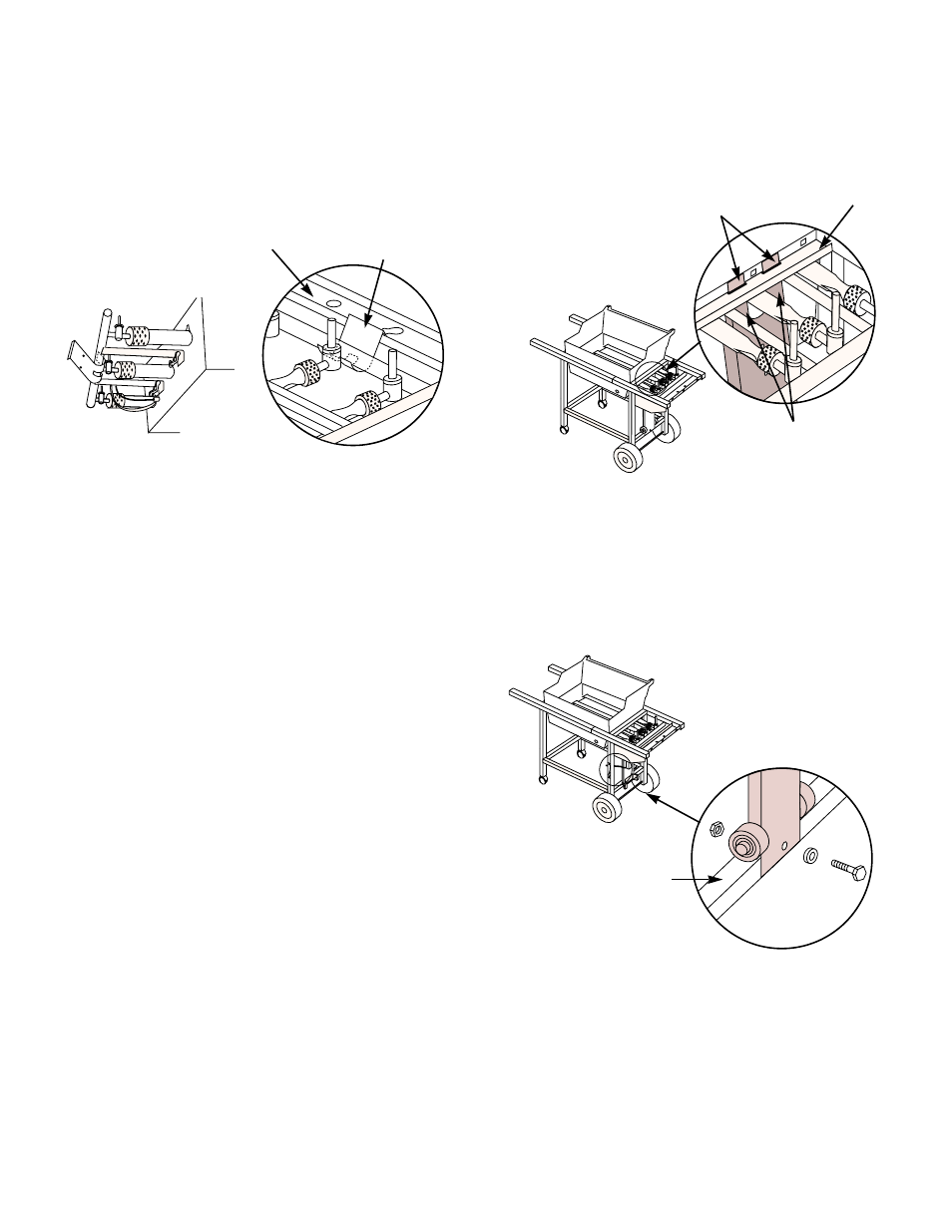 Install manifold bracket, Install tank panel assembly | weber 1100 LP User Manual | Page 14 / 40