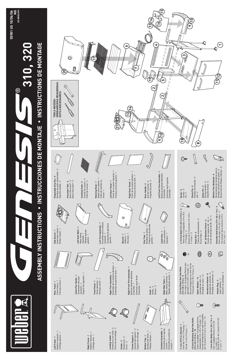 weber Genesis E - 310 User Manual | 4 pages