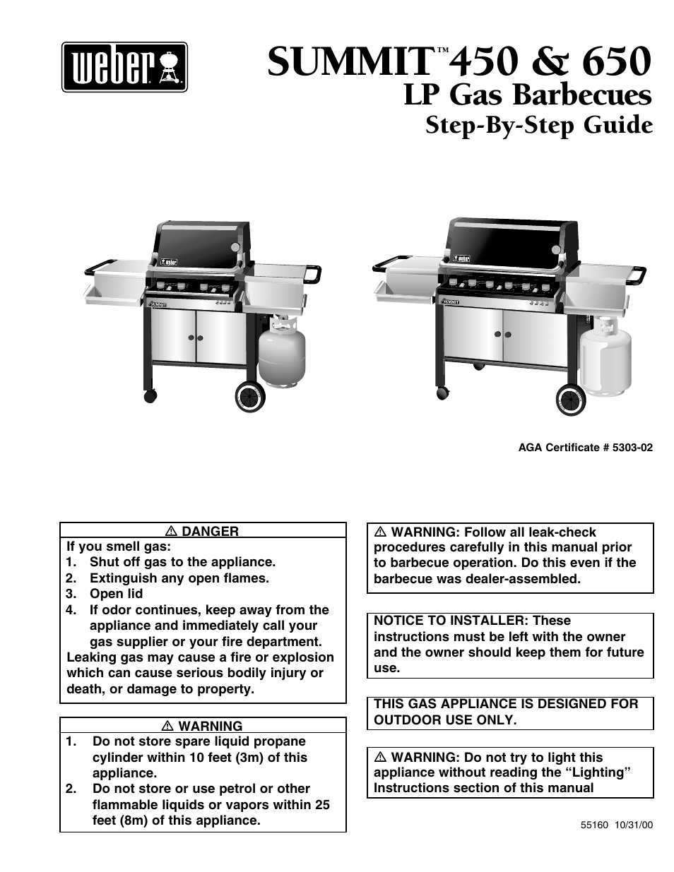 weber SUMMIT 650 User Manual | 20 pages