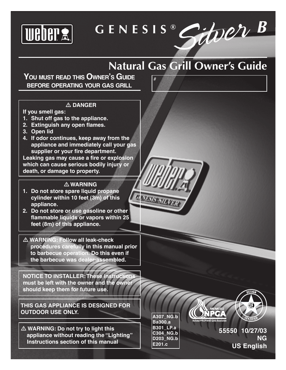 weber Silver B User Manual | 26 pages