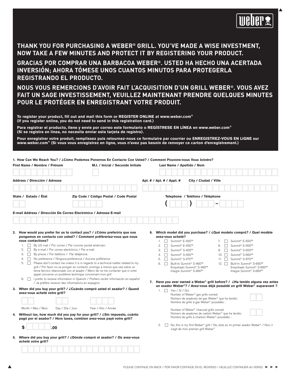 weber S-620TM User Manual | Page 75 / 76
