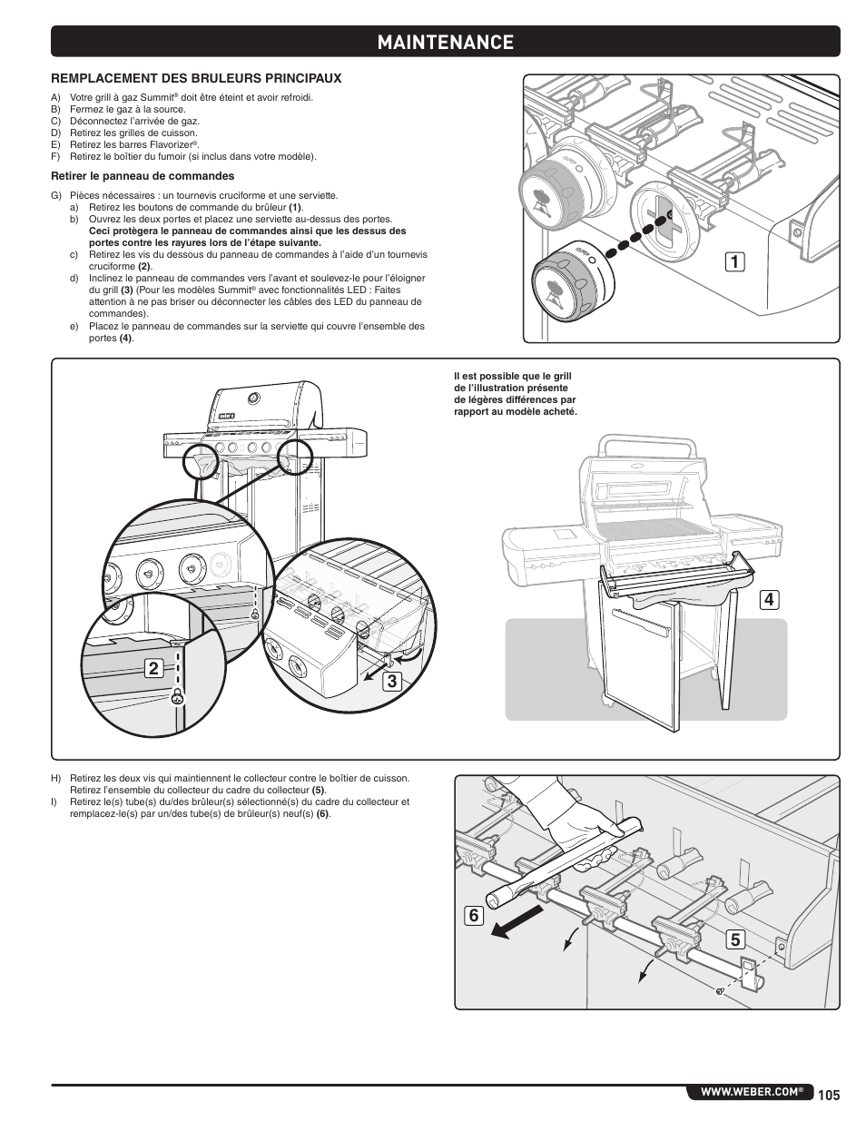 Maintenance | weber Summit E 470 User Manual | Page 105 / 108