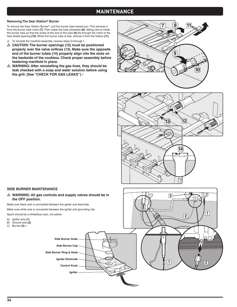 Maintenance | weber Summit E 470 User Manual | Page 34 / 108