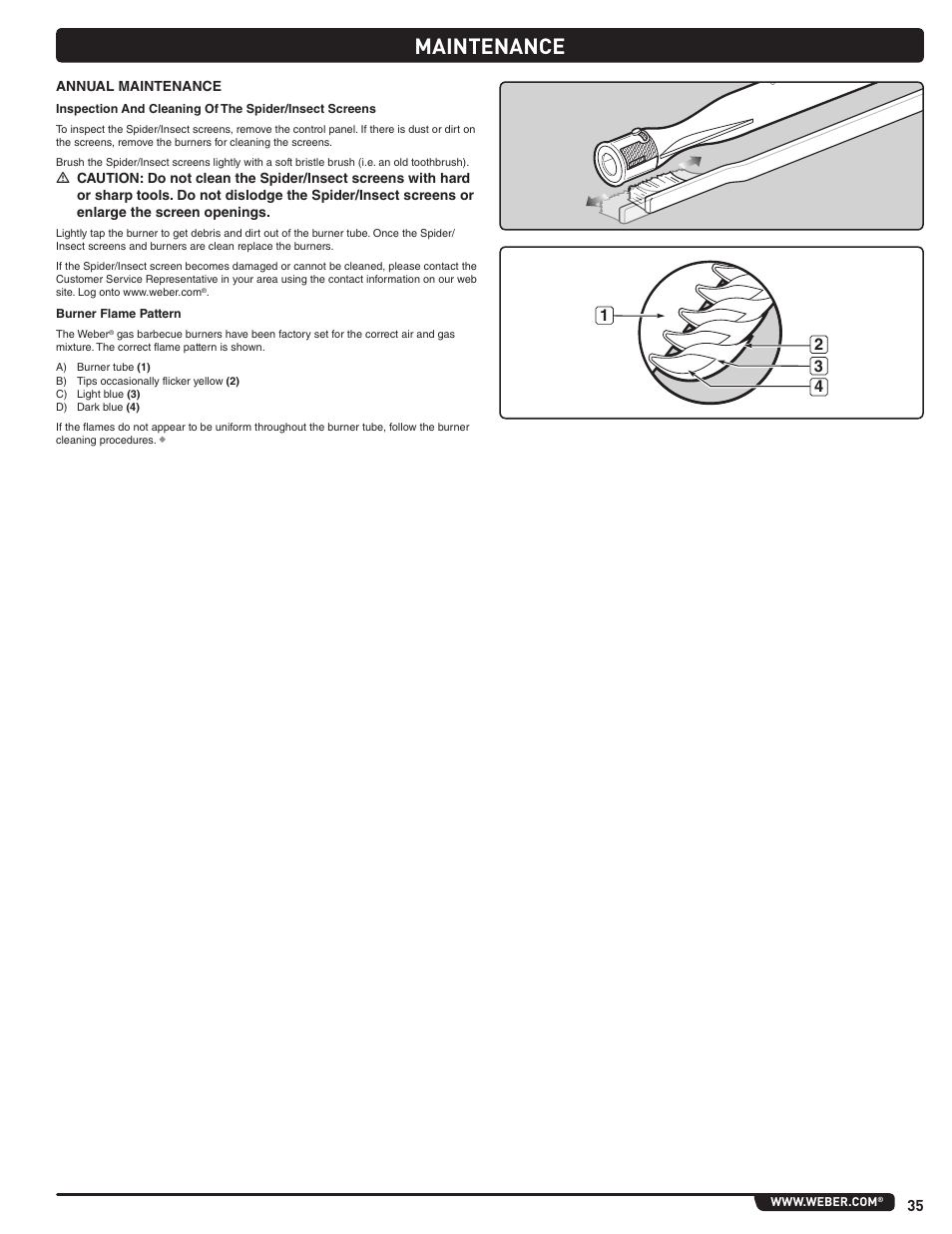 Maintenance | weber Summit E 470 User Manual | Page 35 / 108