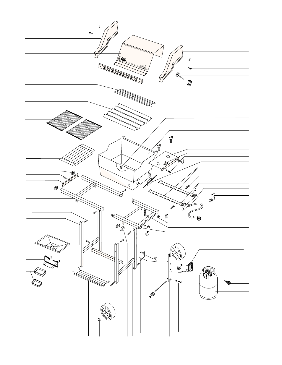 Parts list | weber SKYLINETM 520 User Manual | Page 32 / 36